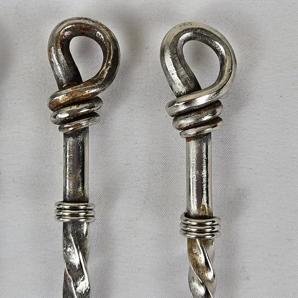 Set of 4 Stainless Steel Forks Small Size Appetizers Desserts Condiments